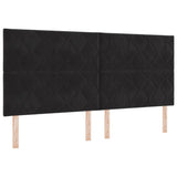 Vidaxl hoofdbord zwart 200 cm fluweel