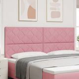 Vidaxl hoofdbord roze 200 cm fluweel