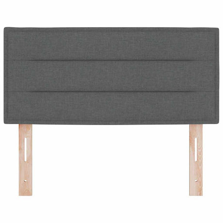Vidaxl led hoofdbord met led-stripverlichting donkergrijs 80 cm stof