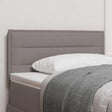Vidaxl led hoofdbord taupe stof