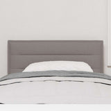 Vidaxl led hoofdbord taupe stof