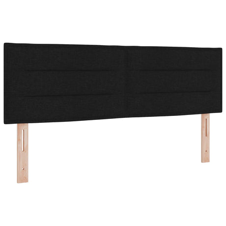 Vidaxl led hoofdbord met led-stripverlichting zwart 160 cm stof
