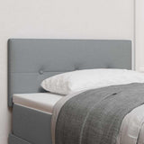 Vidaxl led hoofdbord met led-stripverlichting lichtgrijs 80 cm stof