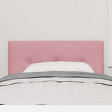Vidaxl led hoofdbord met led-stripverlichting roze 90 cm fluweel