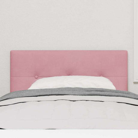 Vidaxl led hoofdbord met led-stripverlichting roze 100 cm fluweel