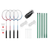 Vidaxx Badminton-Set mit 4 Schlägern und Netz 620x151 cm