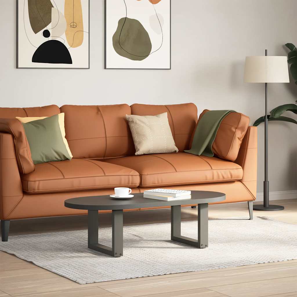 Vidaxl salontafelpoten 2 st u-vormig 40x(30-31) cm staal antraciet