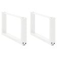 Vidaxl salontafelpoten 2 st u-vormig 60x(30-31) cm staal wit