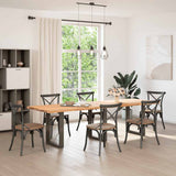 Vidaxl eettafelpoten 3 st u-vormig 70x(72-73) cm staal naturel