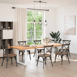Vidaxl eettafelpoten 3 st u-vormig 90x(72-73) cm staal wit