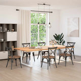 Vidaxl eettafelpoten 3 st u-vormig 100x(72-73) cm staal wit