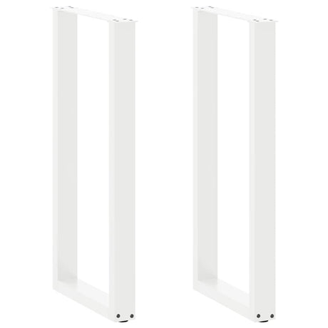 Vidaxl bartafelpoten 2 st u-vormig 40x(100-101) cm staal wit