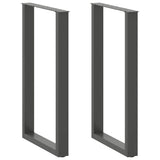 Vidaxl bartafelpoten 2 st u-vormig 60x(100-101) cm staal antraciet