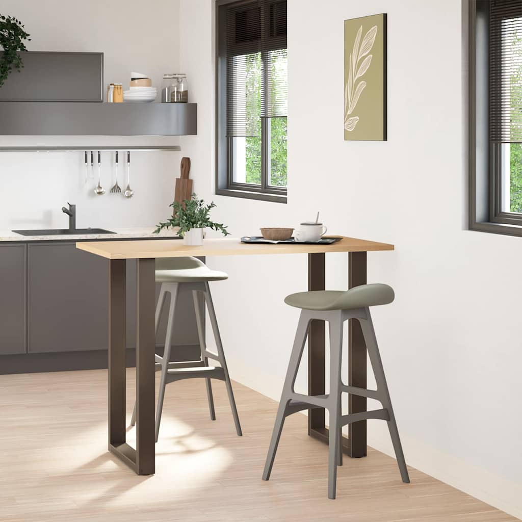 Vidaxl bartafelpoten 2 st u-vormig 60x(100-101) cm staal naturel