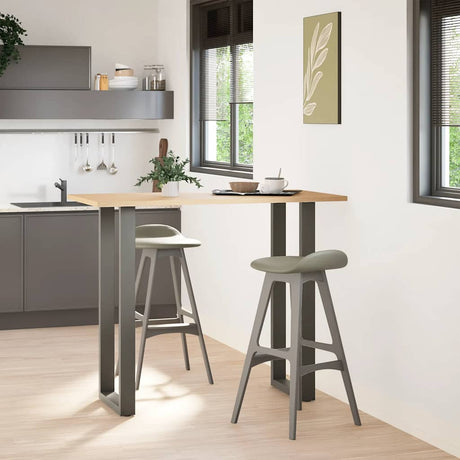 Vidaxl bartafelpoten 2 st u-vormig 40x(110-111) cm staal antraciet