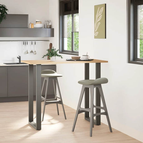Vidaxl bartafelpoten 2 st u-vormig 60x(110-111) cm staal antraciet