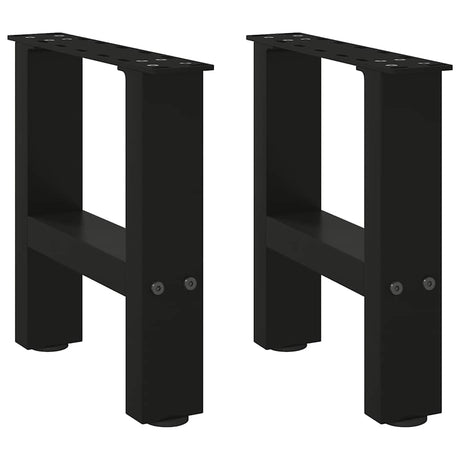 Vidaxl salontafelpoten 2 st 40x(30-31) cm staal zwart