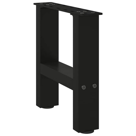 Vidaxl salontafelpoten 2 st 40x(30-31) cm staal zwart