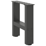 Vidaxl salontafelpoten 2 st 40x(30-31) cm staal antracietkleurig