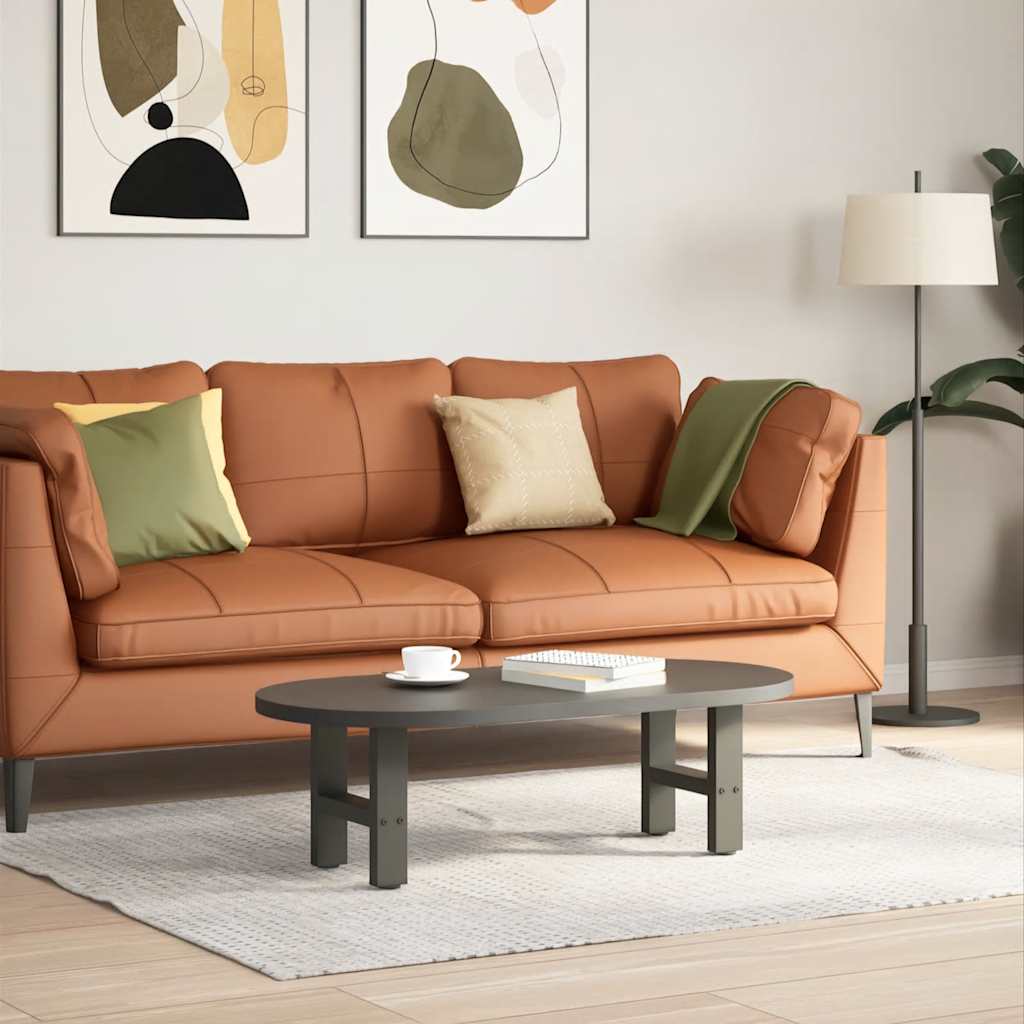 Vidaxl salontafelpoten 2 st 40x(30-31) cm staal antracietkleurig