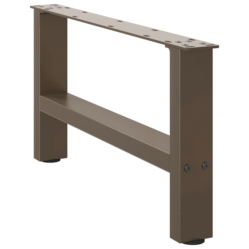 Vidaxl salontafelpoten naturel staal 2 st 70x (30-31) cm staal