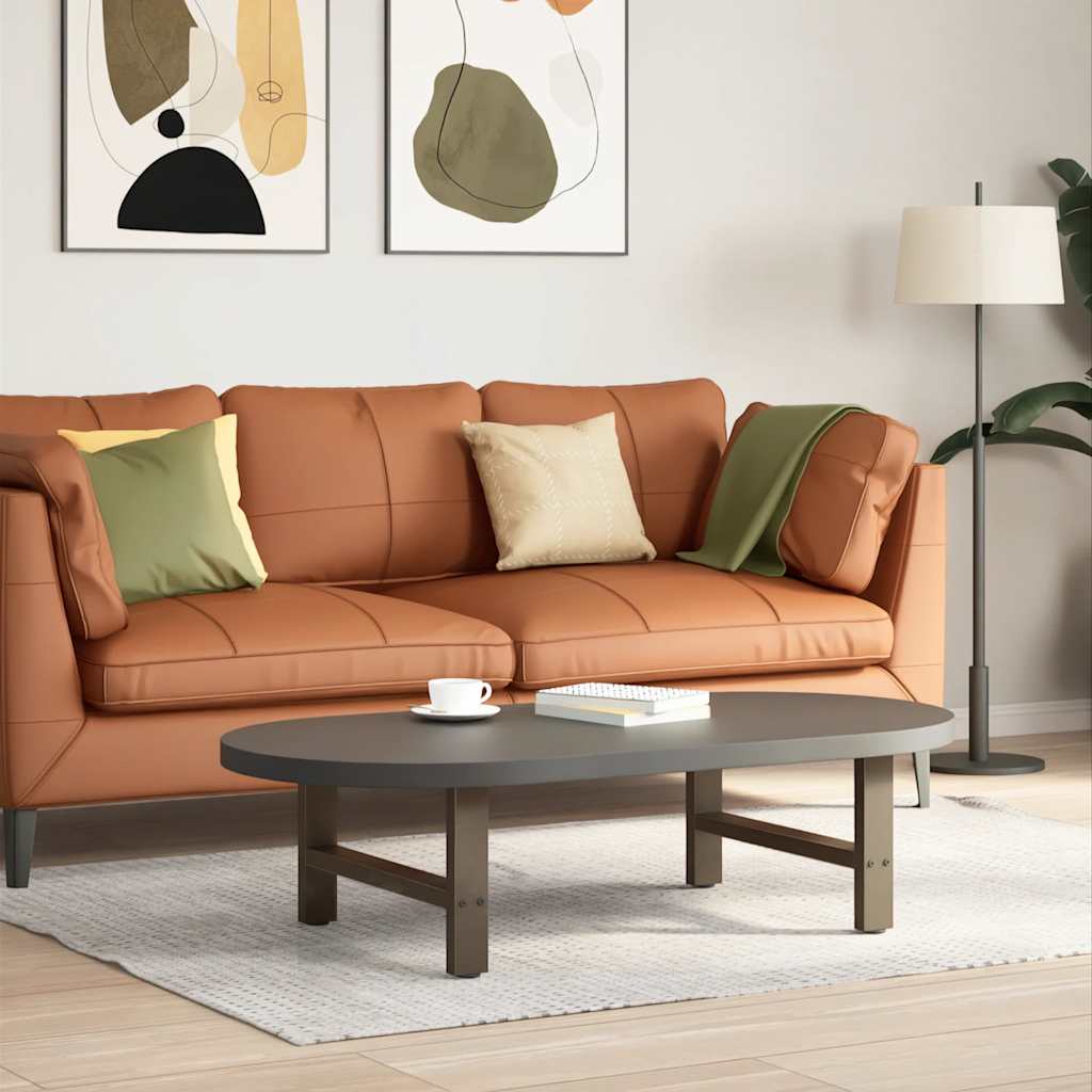 Vidaxl salontafelpoten naturel staal 2 st 70x (30-31) cm staal