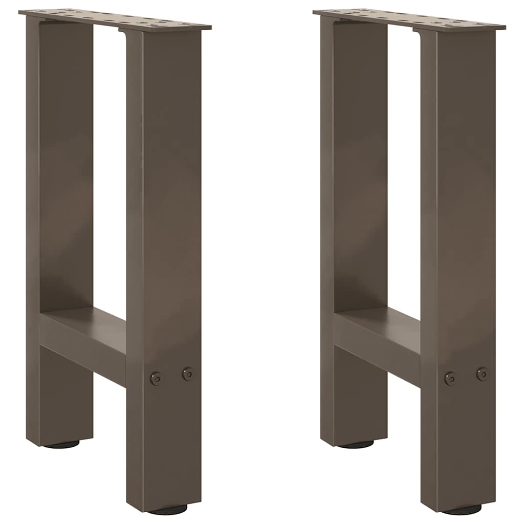 Vidaxl salontafelpoten 2 st 28x(42-43) cm staal naturel