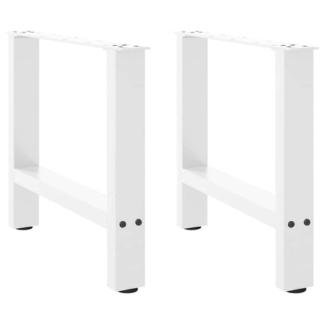 Vidaxl salontafelpoten 2 st 50x(42-43) cm staal wit