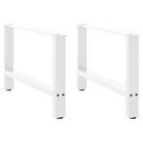 Vidaxl salontafelpoten 2 st 70x(42-43) cm staal wit
