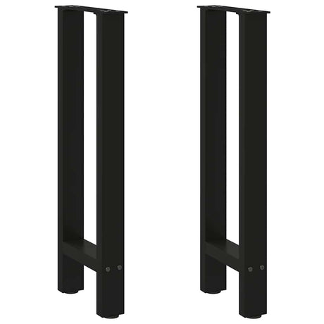 Vidaxl console tafelpoten 2 st 28x(72-73) cm staal zwart