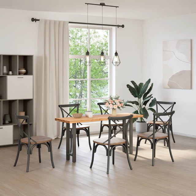 Vidaxl console tafelpoten 2 st 28x(72-73) cm staal antraciet
