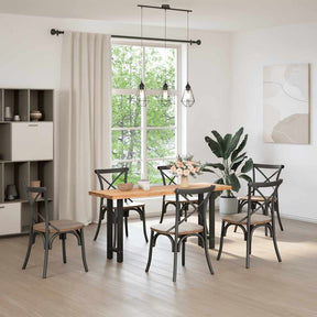 Vidaxl console tafelpoten 2 st 38x(72-73) cm staal zwart