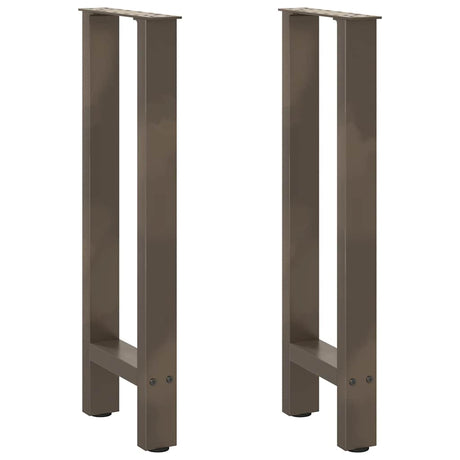 Vidaxl console tafelpoten 2 st 38x(72-73) cm staal naturel