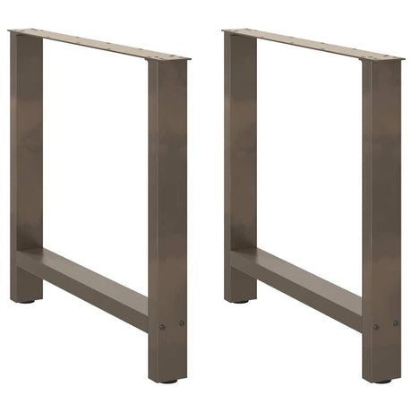 Vidaxl eettafelpoten 2 st 70x(72-73) cm staal naturel