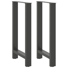 Vidaxl bartafelpoten 2 st 40x(90-91) cm staal antraciet