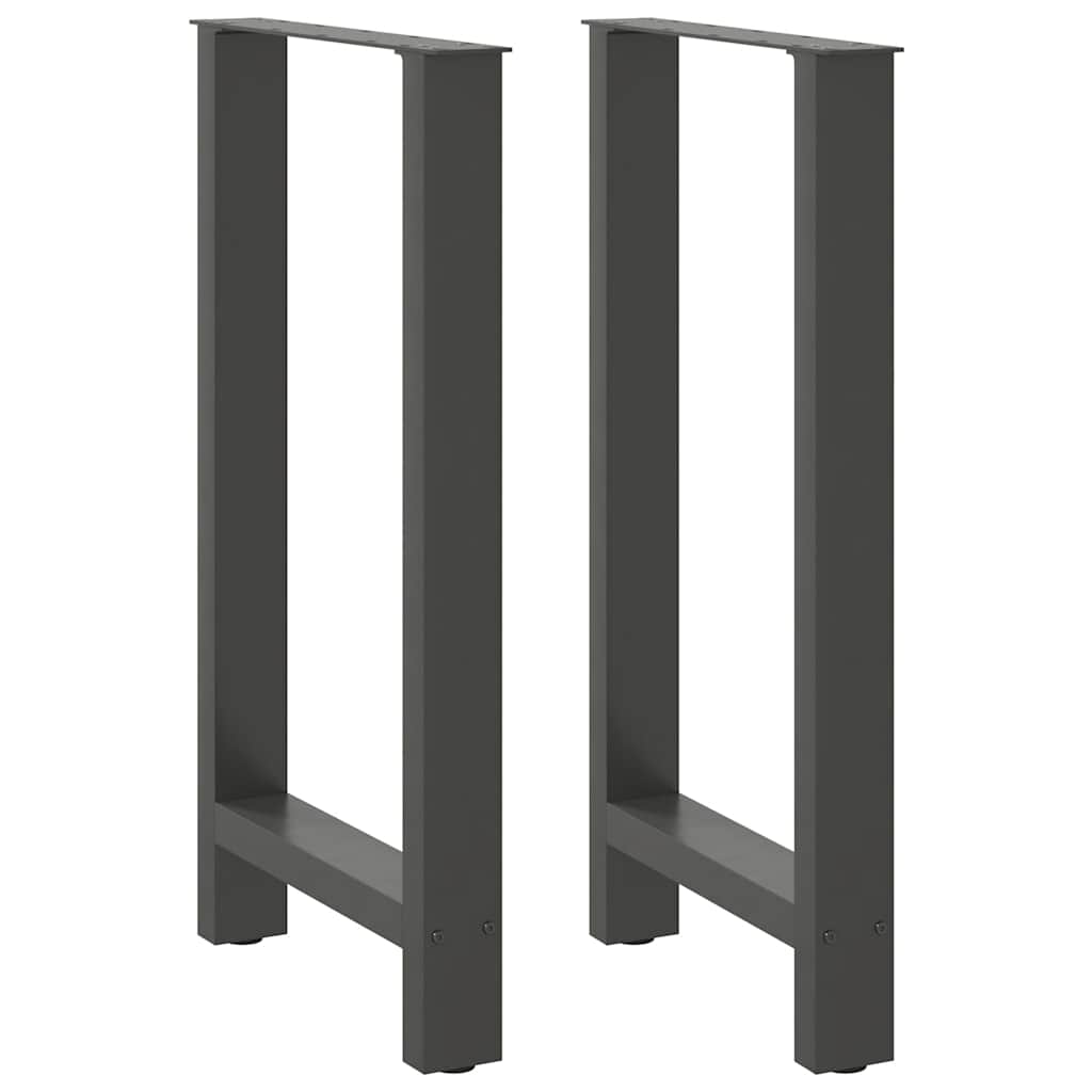 Vidaxl bartafelpoten 2 st 50x(90-91) cm staal antraciet