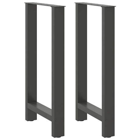 Vidaxl bartafelpoten 2 st 50x(90-91) cm staal antraciet