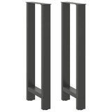 Vidaxl bartafelpoten 2 st 40x(100-101) cm staal antraciet