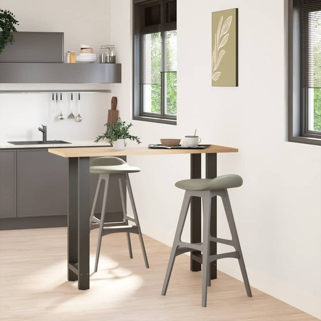 Vidaxl bartafelpoten 2 st 40x(100-101) cm staal antraciet