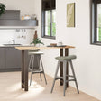 Vidaxl bartafelpoten 2 st 40x(100-101) cm staal naturel