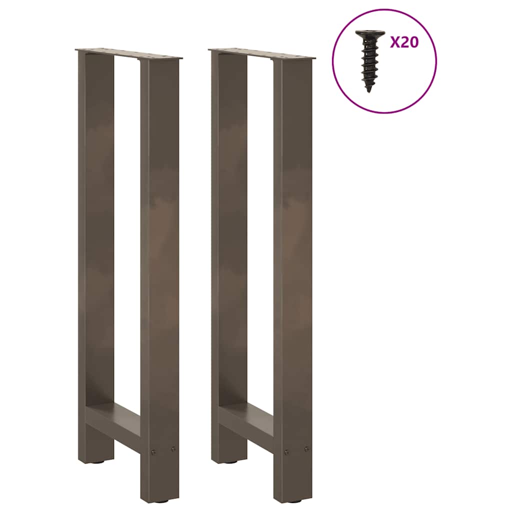 Vidaxl bartafelpoten 2 st 40x(100-101) cm staal naturel