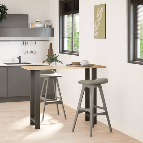 Vidaxl bartafelpoten 2 st 50x(100-101) cm staal antraciet
