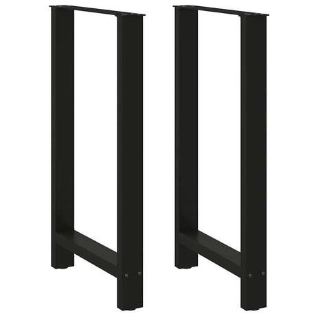 Vidaxl bartafelpoten 2 st 60x(100-101) cm staal zwart