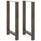 Vidaxl bartafelpoten 2 st 60x(100-101) cm staal naturel