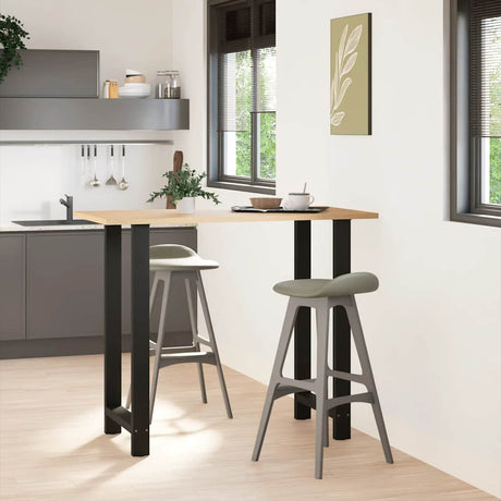 Vidaxl bartafelpoten 2 st 60x(110-111) cm staal zwart