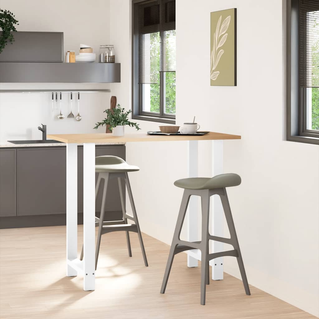 Vidaxl bartafelpoten 2 st 60x(110-111) cm staal wit