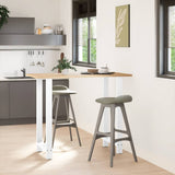 Vidaxl bartafelpoten 2 st 60x(110-111) cm staal wit