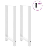 Vidaxl bartafelpoten 2 st 60x(110-111) cm staal wit