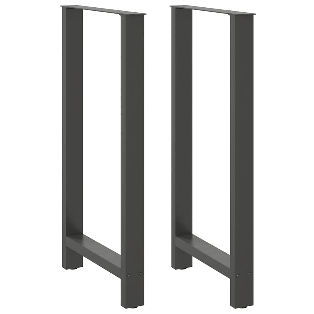 Vidaxl bartafelpoten 2 st 60x(110-111) cm staal antraciet