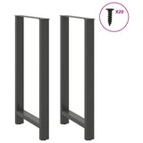 Vidaxl bartafelpoten 2 st 60x(110-111) cm staal antraciet